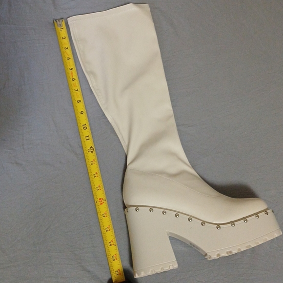 Fashion Nova Studded Platform Boots - Picture 6 of 7